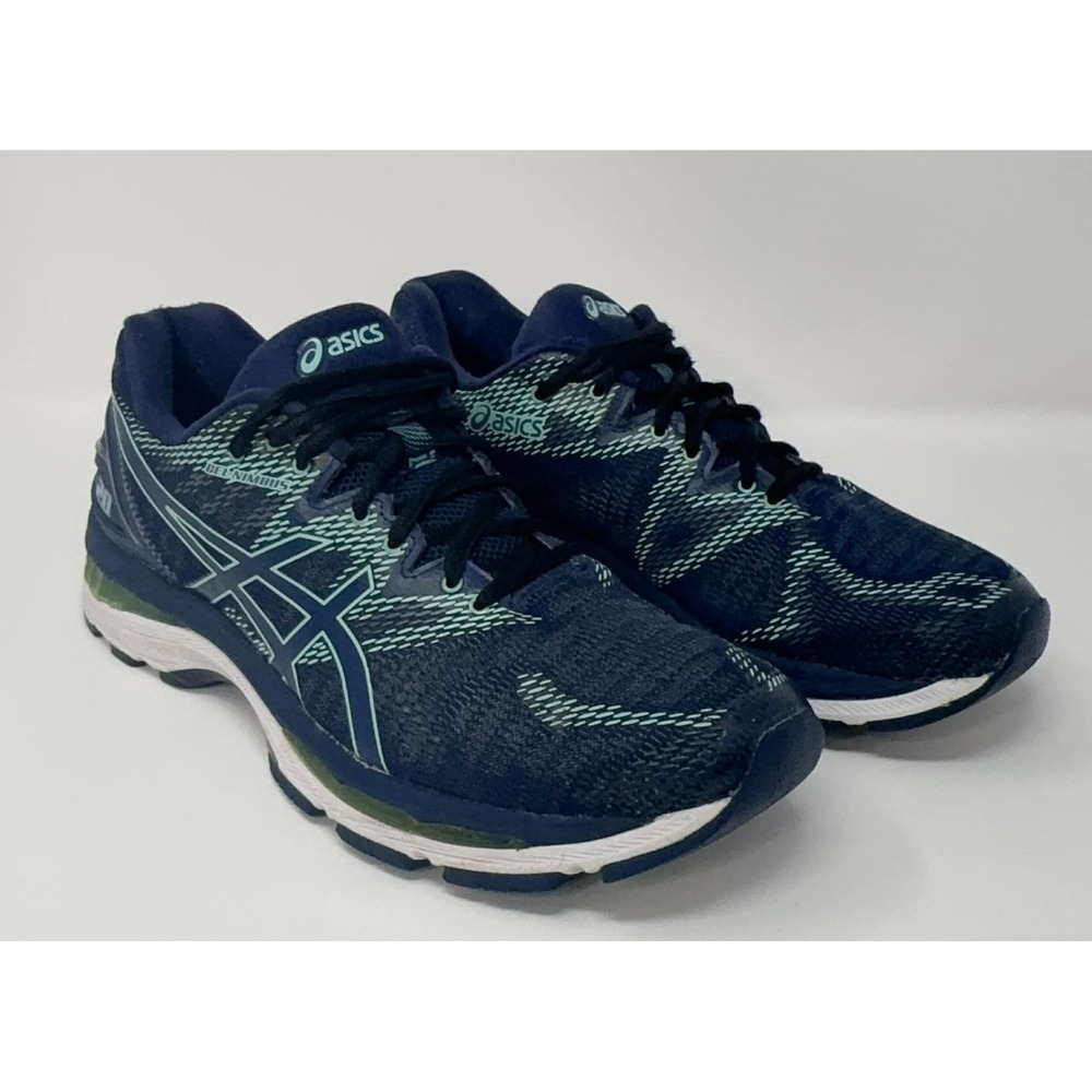 ASICS Gel Nimbus 20 Women's Size 11 Athletic Running Shoes T850N Blue Multicolor